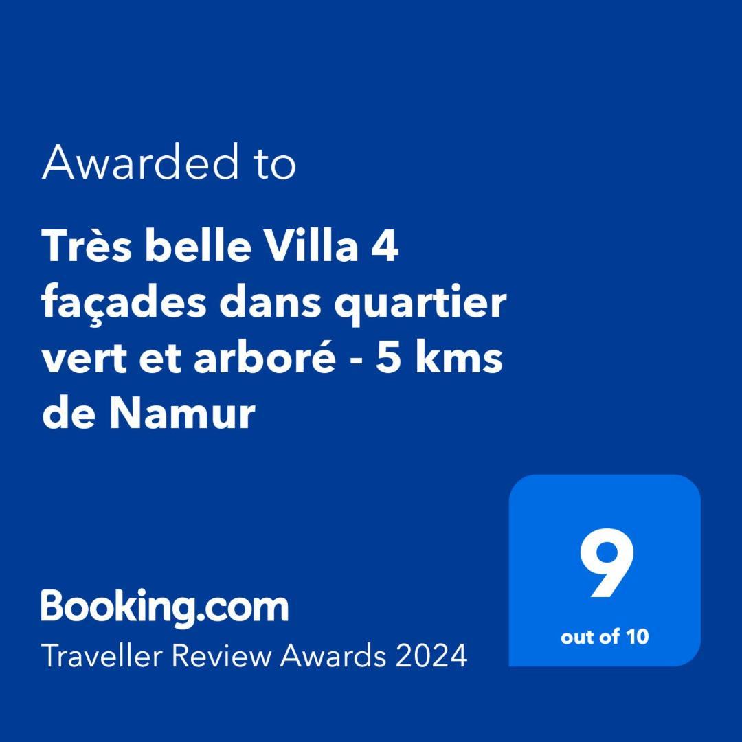 Tres Belle Villa 4 Facades Dans Quartier Vert Et Arbore - 5 Kms De Namur Exterior photo